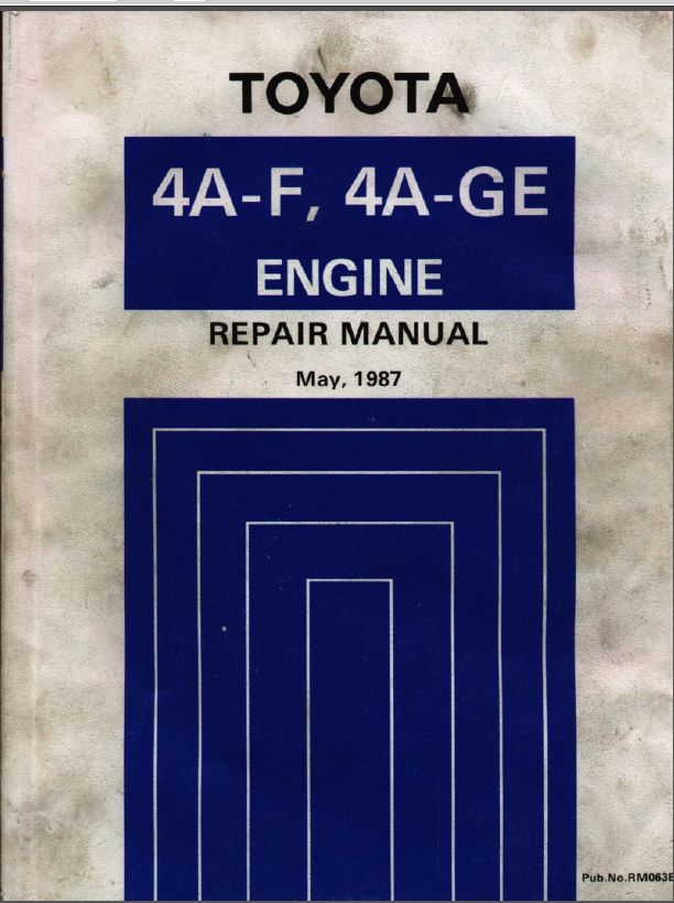 download 4A GE Toyota engine manual workshop manual