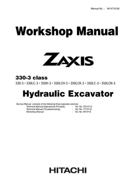 download Hitachi Zaxis ZX 35U 3 50U 3 60USB 3 Hydraulic Angle Blade able workshop manual