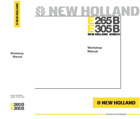 download Holland KOBELCO E265B E305B able workshop manual