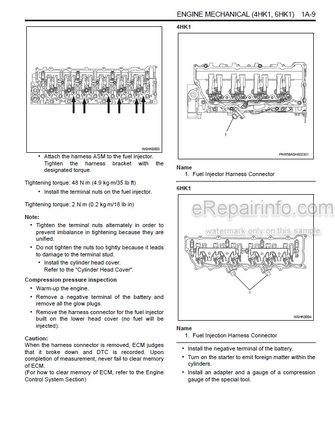 download Isuzu Hitachi 4HK1 6HK1 Engine Manual workshop manual