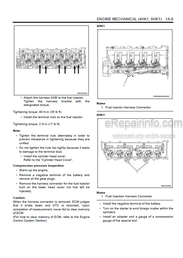 download Isuzu Hitachi 4HK1 6HK1 Engine Manual workshop manual