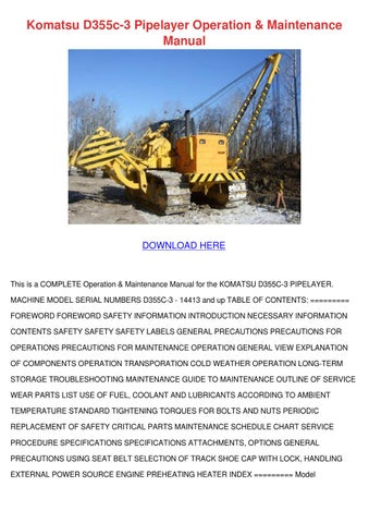 download Komatsu D58E 1 D58E 1A Bulldozer able workshop manual