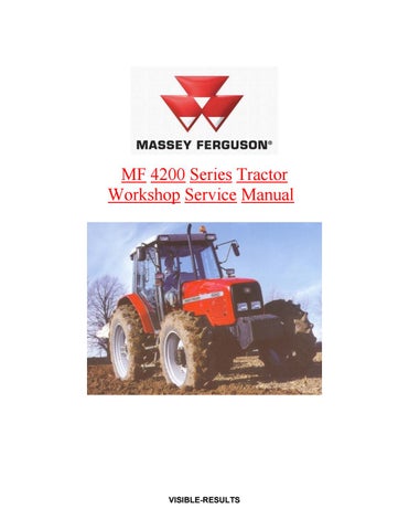 download Massey Ferguson MF4200 tractor workshop manual