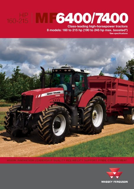 download Massey Ferguson MF6400 MF 6400 workshop manual