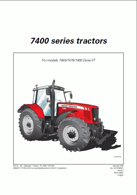 download Massey Ferguson Tractor MF 6100 workshop manual