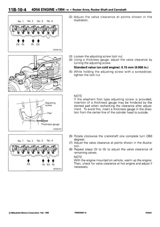 download Mitsubishi 4D56 engine workshop manual