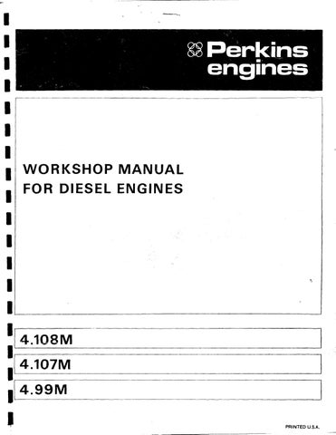 download Perkins 4.107 4.108 4.99 Engines Manual workshop manual