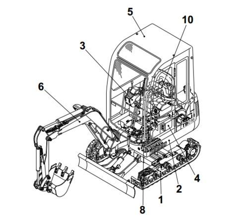 download Takeuchi TB014 TB016 Compact Excavator Reapir able workshop manual