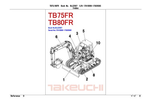 download Takeuchi TB80FR Compact Excavator able workshop manual