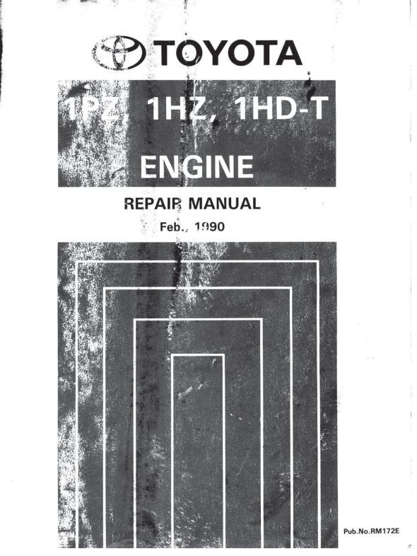 download Toyota 1HZ 1PZ 1HD T engine manual workshop manual