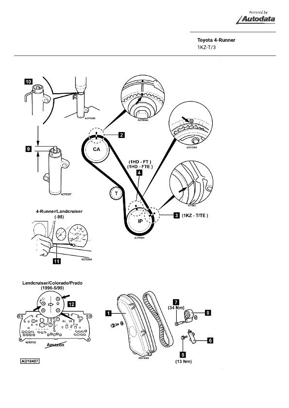 download Toyota 1KZ TE engine workshop manual