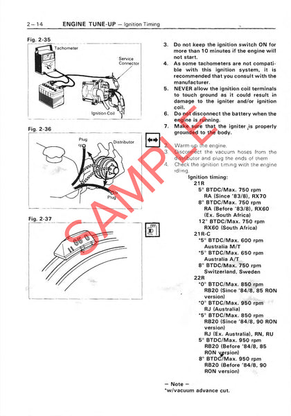 download Toyota 22R 22R E engine manual workshop manual