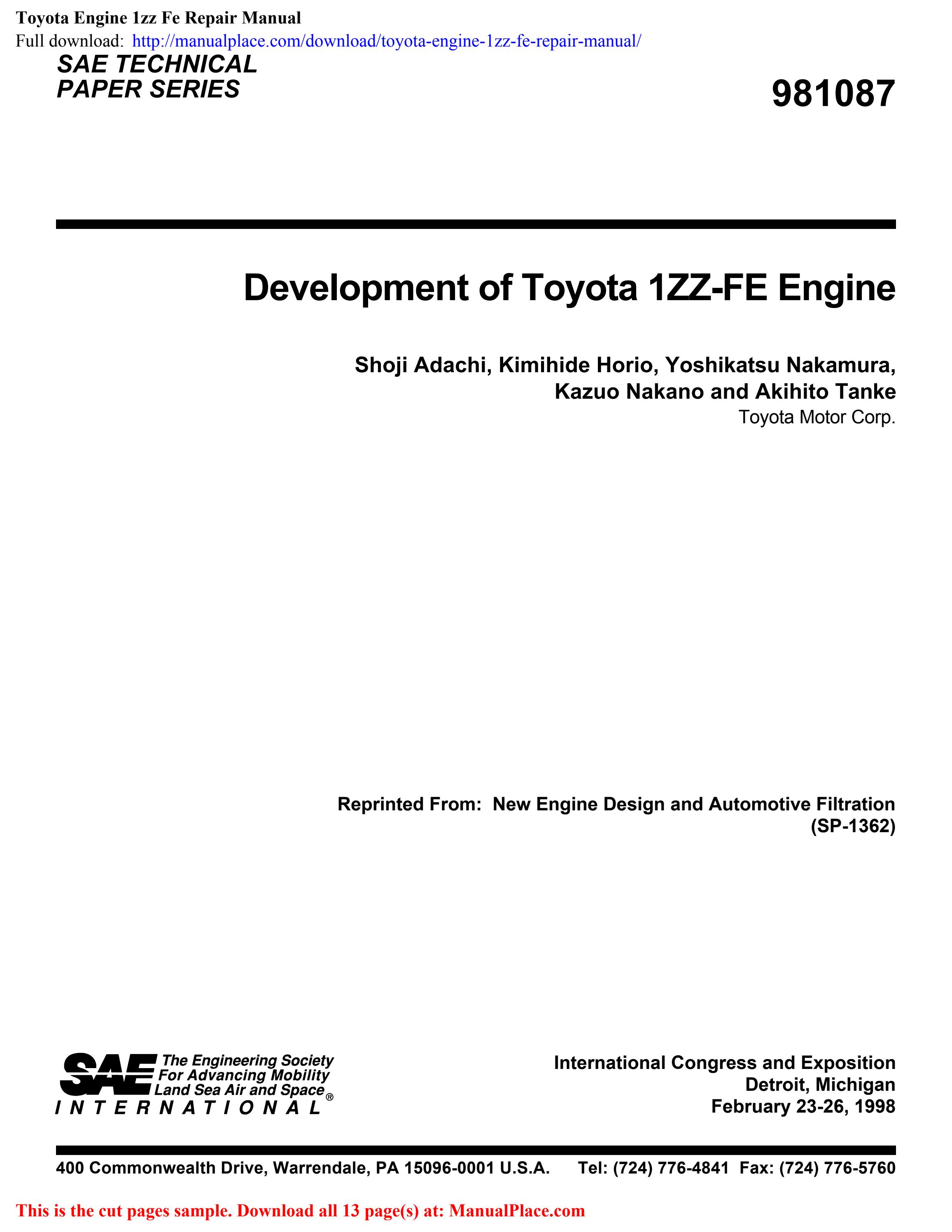 download Toyota 2H 12H T engine manual workshop manual