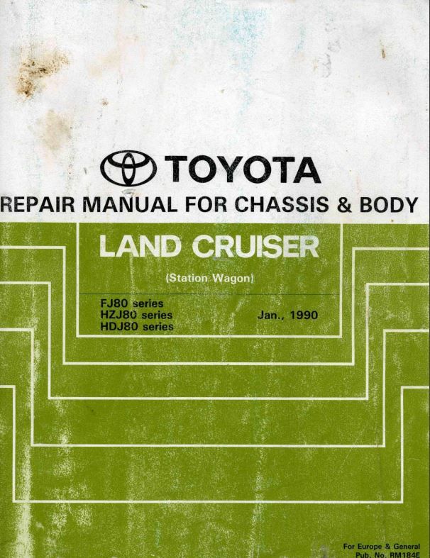 download Toyota Chassis Body manual workshop manual