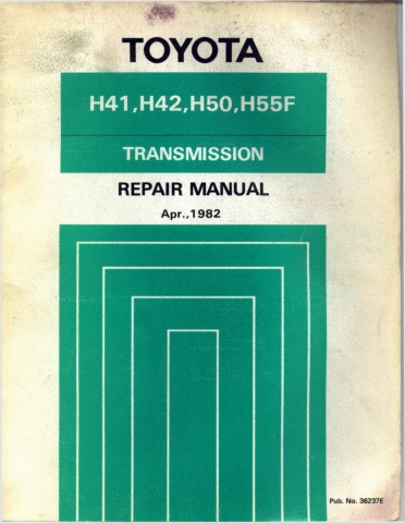 download Toyota H41 H42 H50 H55F Gearbox transmission manual workshop manual