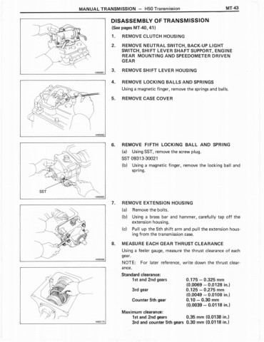 download Toyota H41 H42 H50 H55F Gearbox transmission manual workshop manual